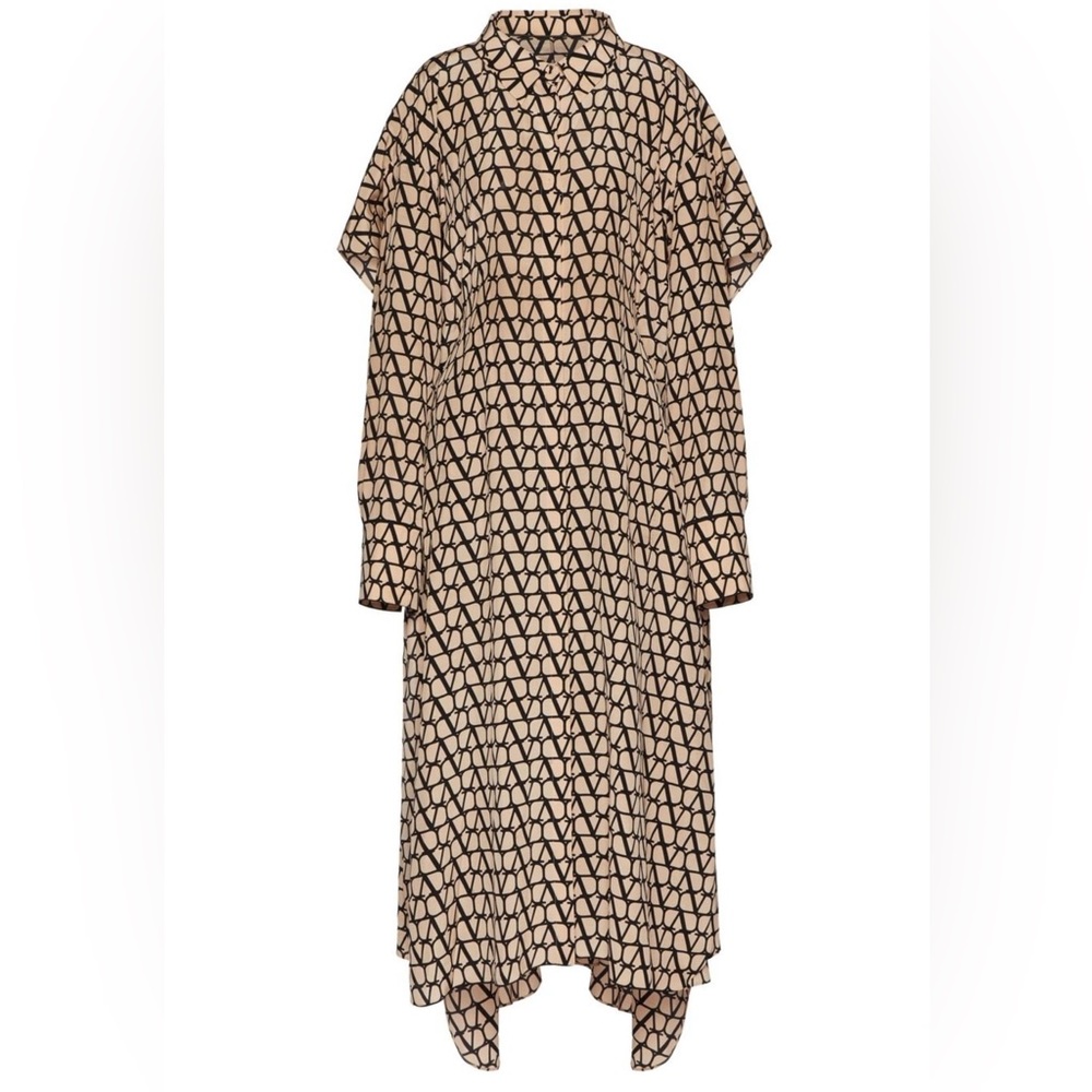 Valentino Iconographe maxi shirt dress with cape NWT - Picture 9 of 12